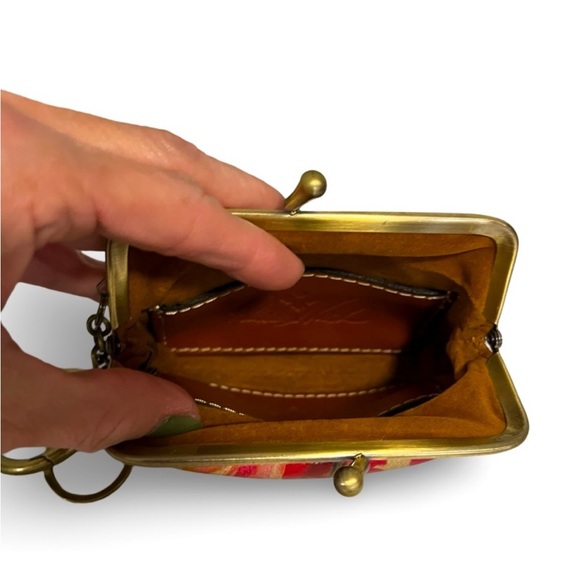 NWOT! Patricia Nash Borse Kisslock Coin Purse/Keyring - Picture 5 of 6